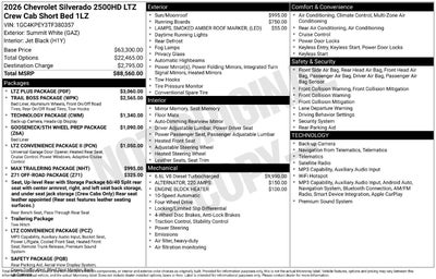 2026 Chevrolet Silverado 2500 HD LTZ