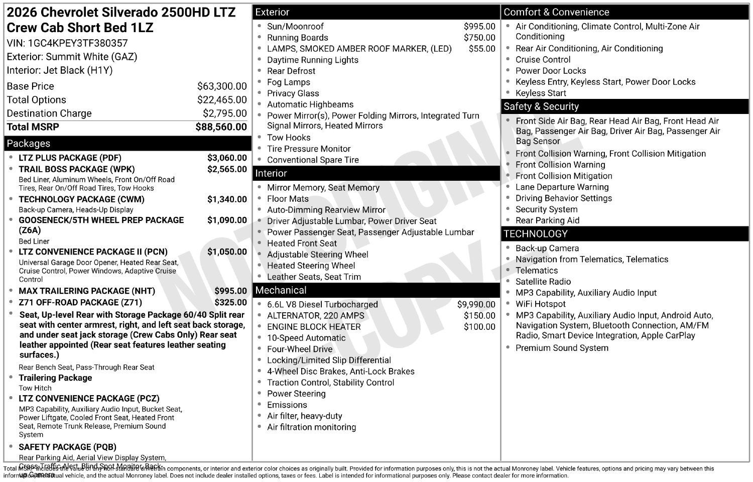 2026 Chevrolet Silverado 2500 HD LTZ