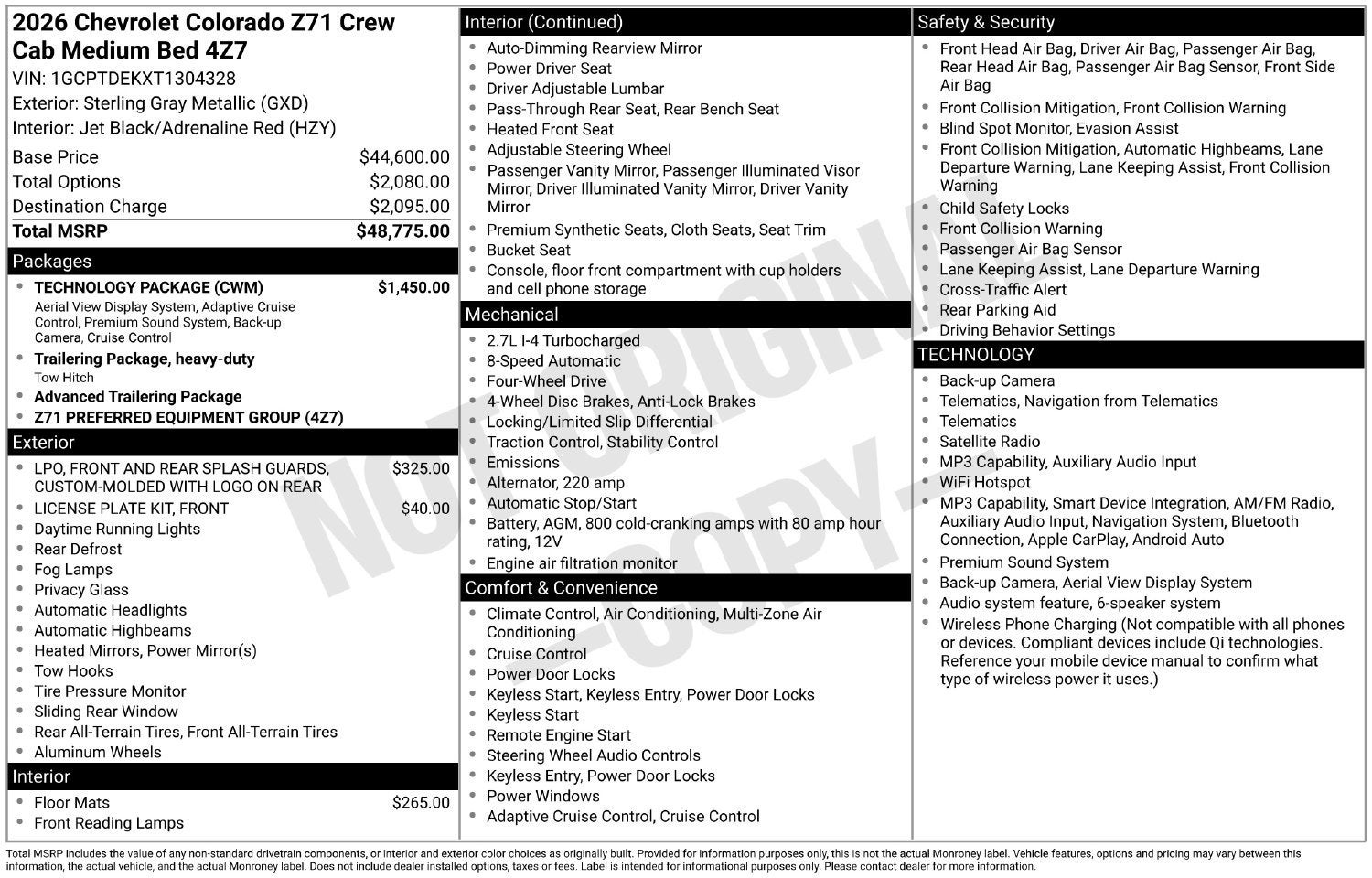 2026 Chevrolet Colorado Z71