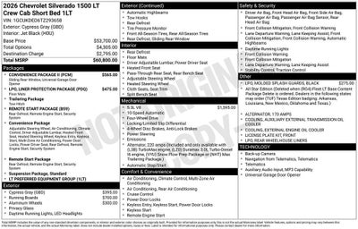 2026 Chevrolet Silverado 1500 LT