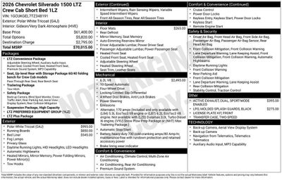 2026 Chevrolet Silverado 1500 LTZ