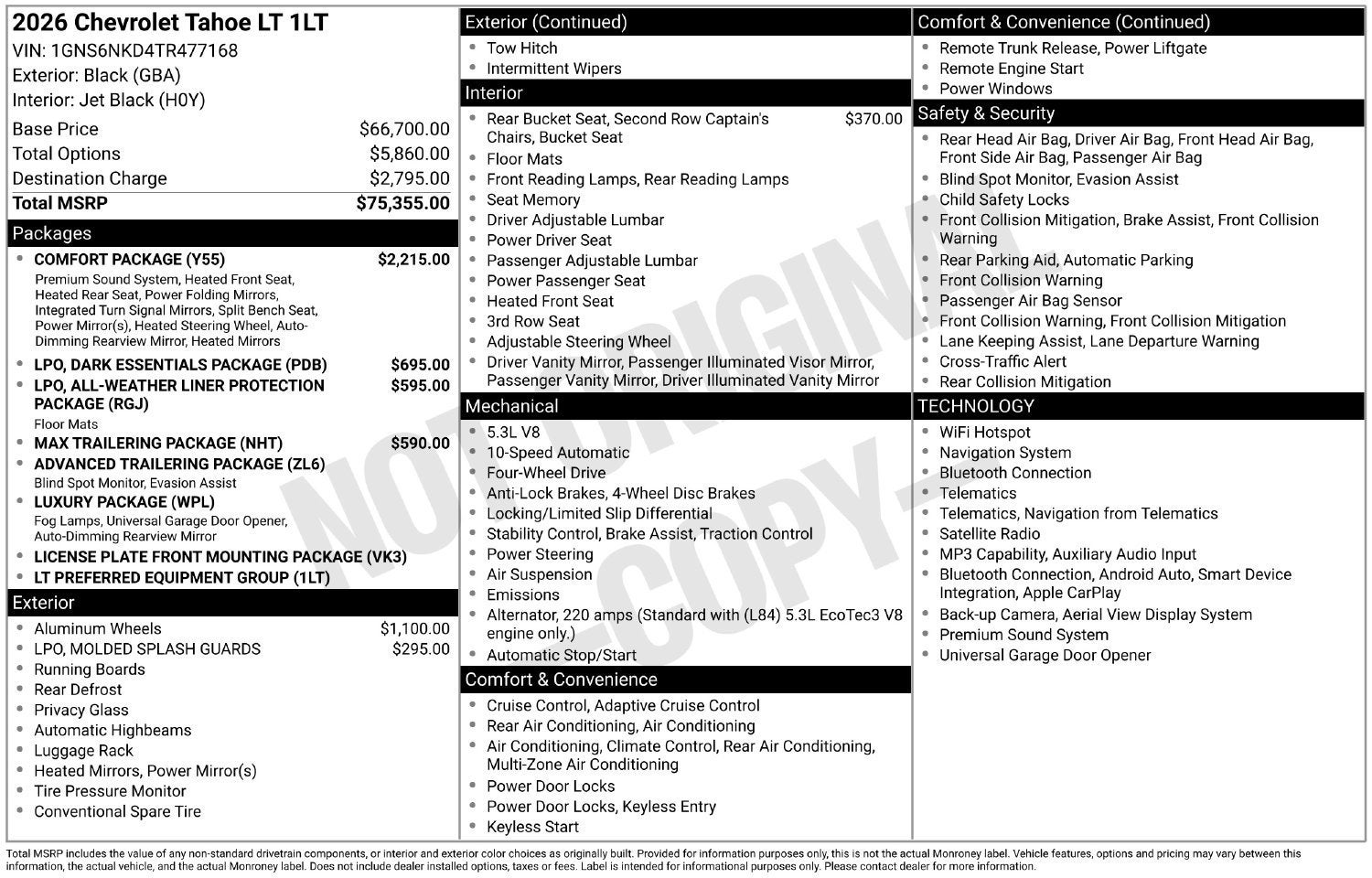 2026 Chevrolet Tahoe LT - Photo 25