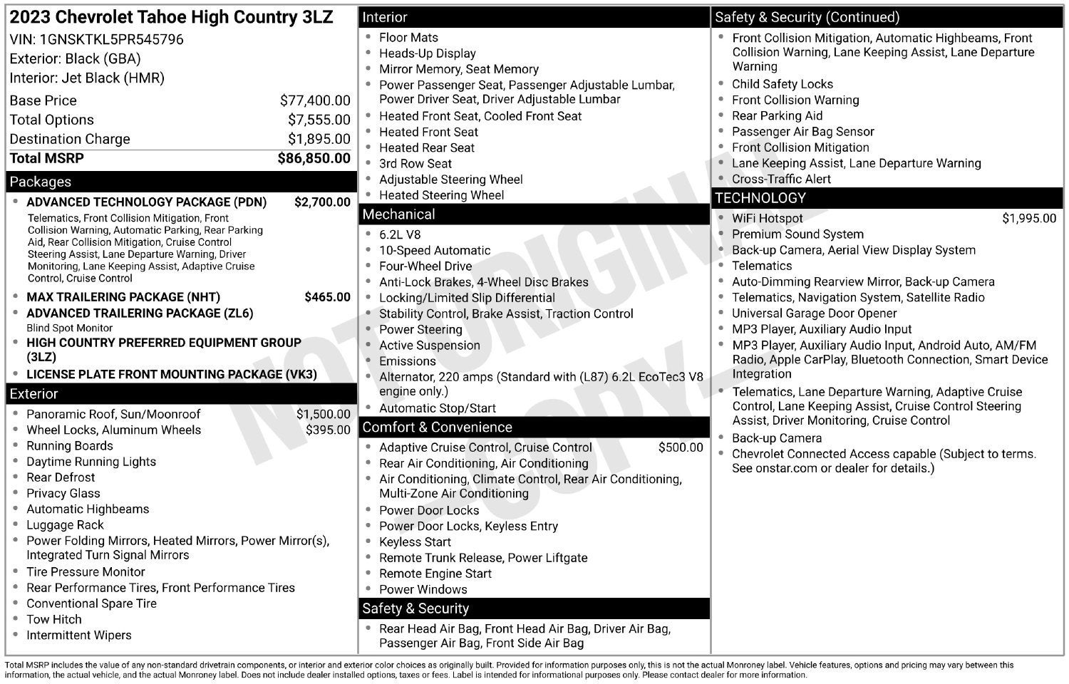2023 Chevrolet Tahoe High Country