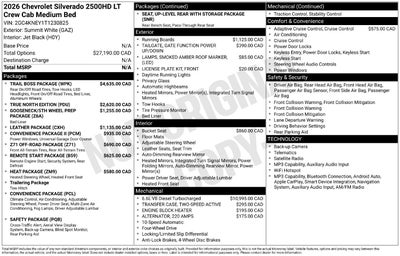 2026 Chevrolet Silverado 2500 HD LT