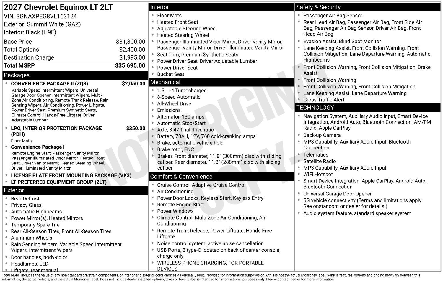 2027 Chevrolet Equinox LT