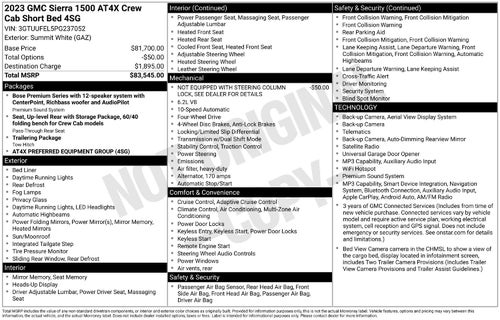 2023 GMC Sierra 1500 AT4X