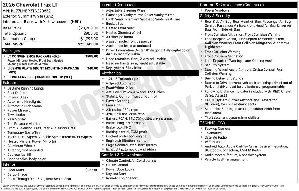2026 Chevrolet Trax LT