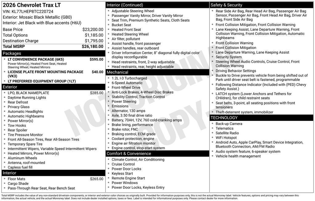2026 Chevrolet Trax LT