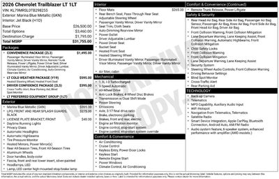 2026 Chevrolet Trailblazer LT