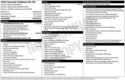 2026 Chevrolet Trailblazer RS